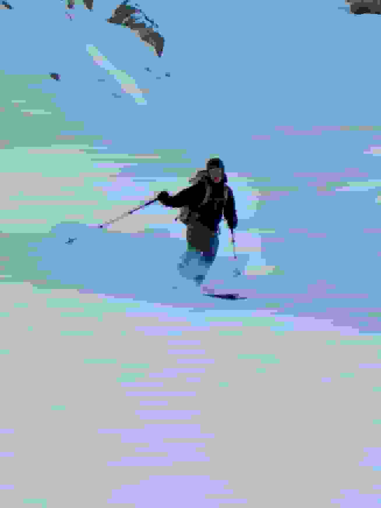 Pulvrige Abfahrt nach Linthal