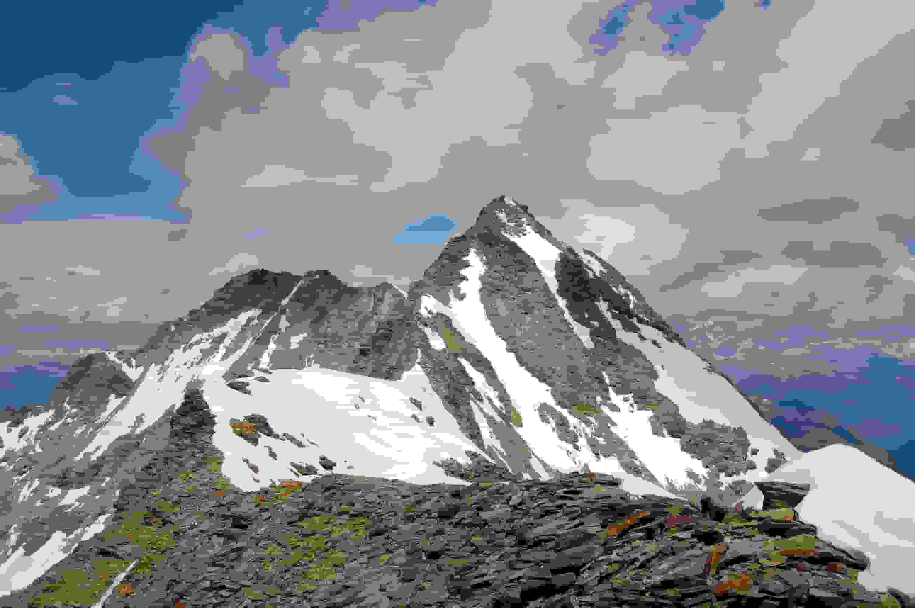 Blick vom Diablon des Dames zum Haupt- und Nordgipfel des Diablons