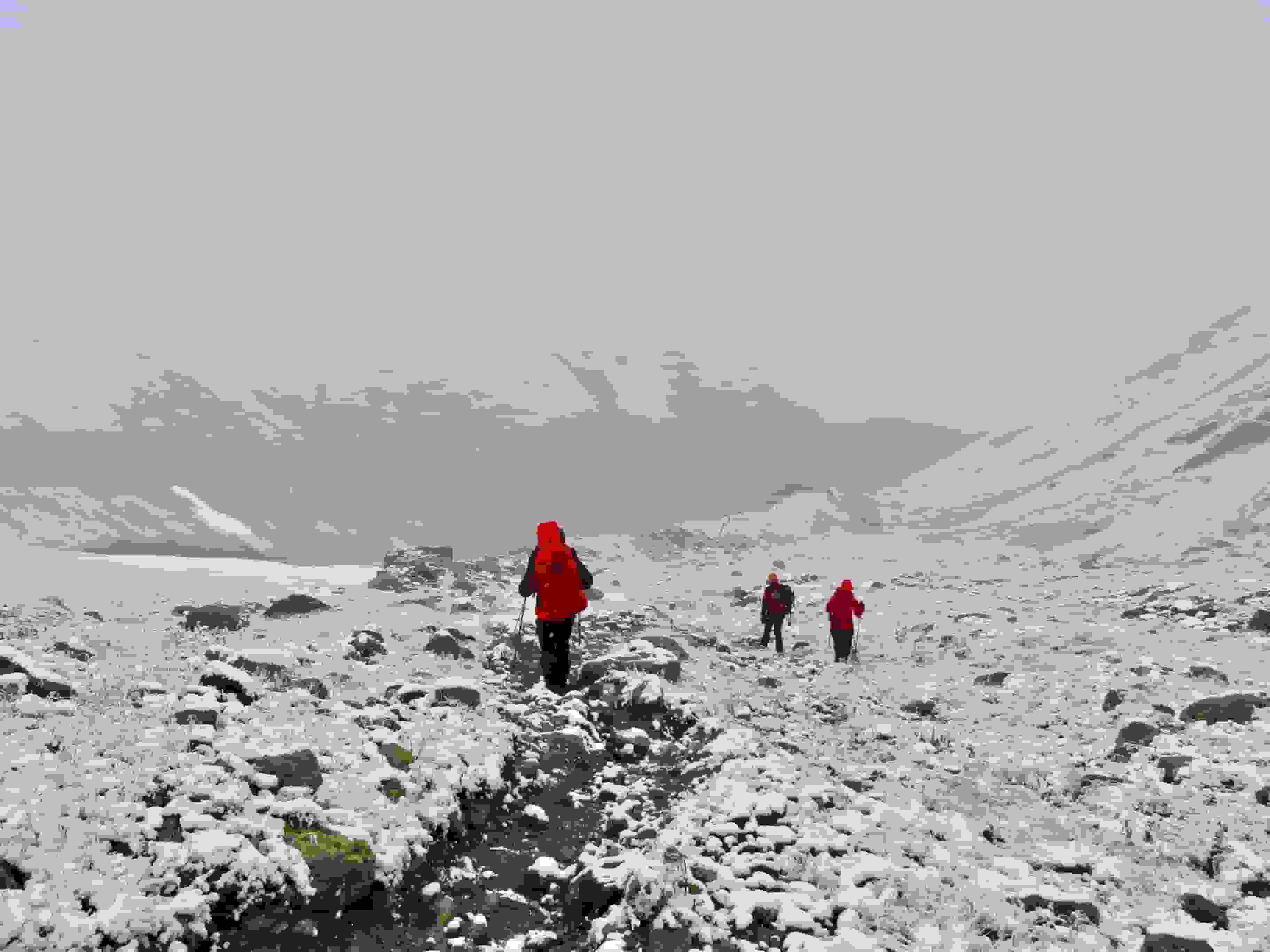 Abstieg von der Tschiervahütte