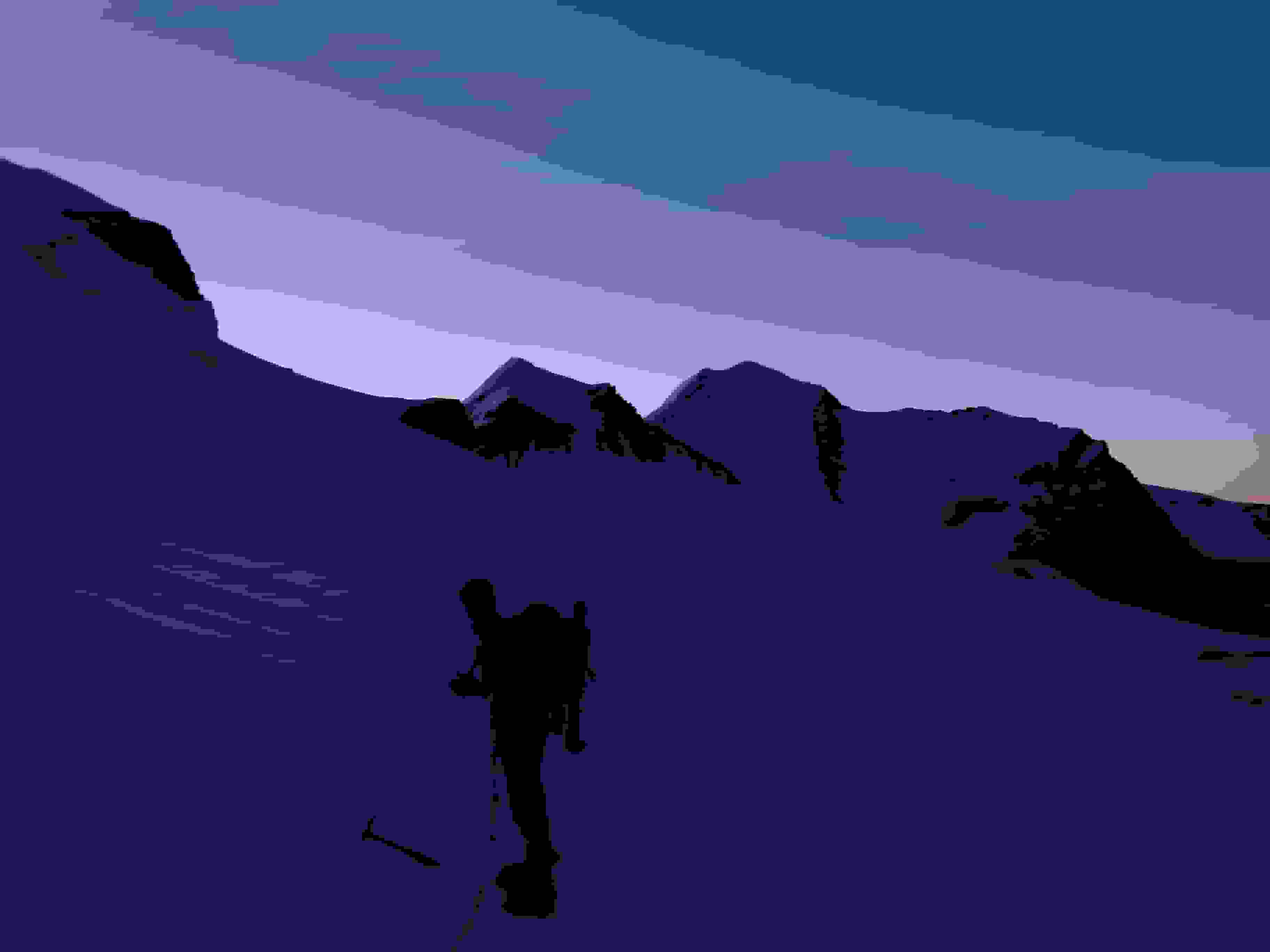 Start am nächsten Morgen zum Pollux und Castor