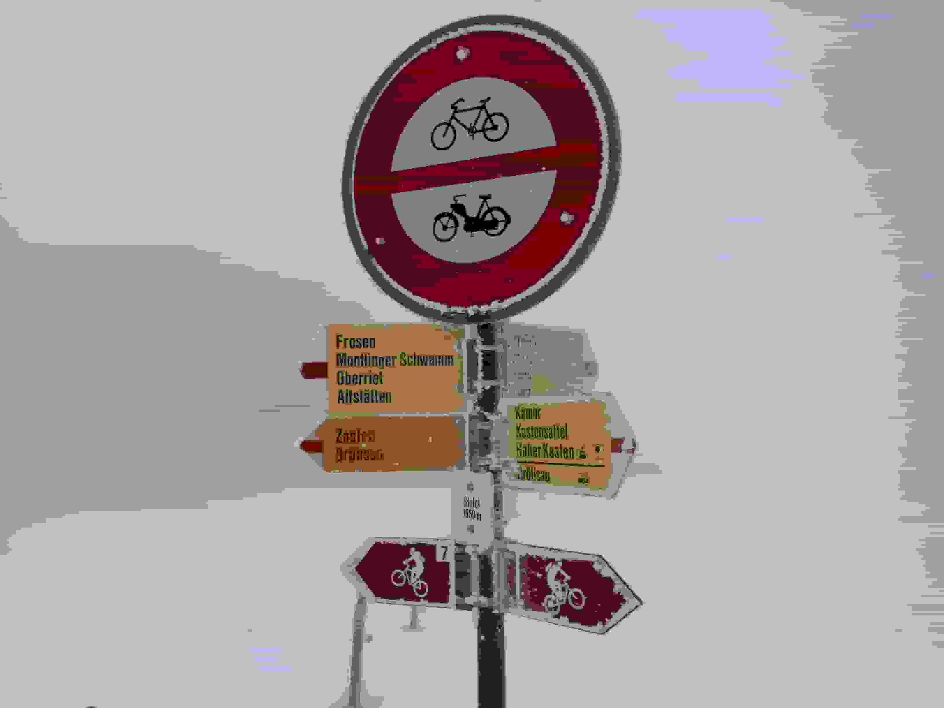 Beim Stofel. Leider Fahrverbot.