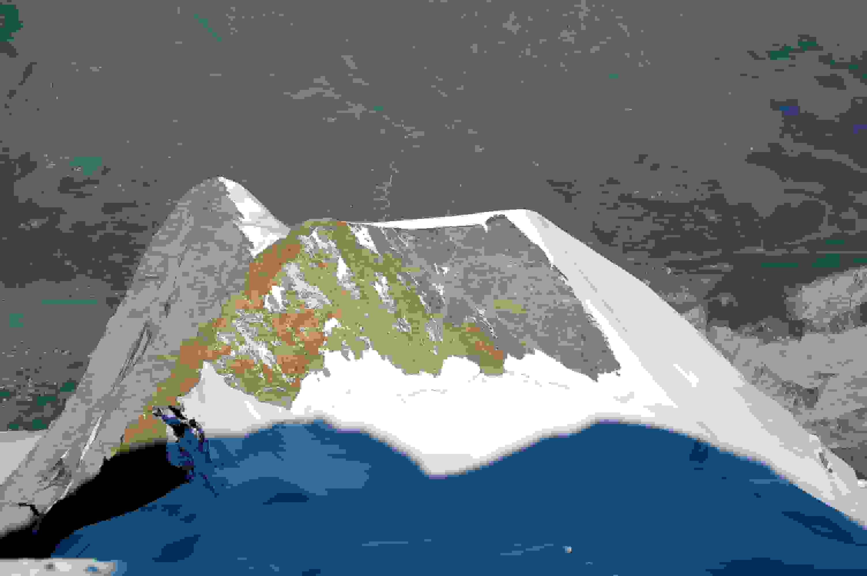 Tiefblick von der Jungfrau über das Silberhorn