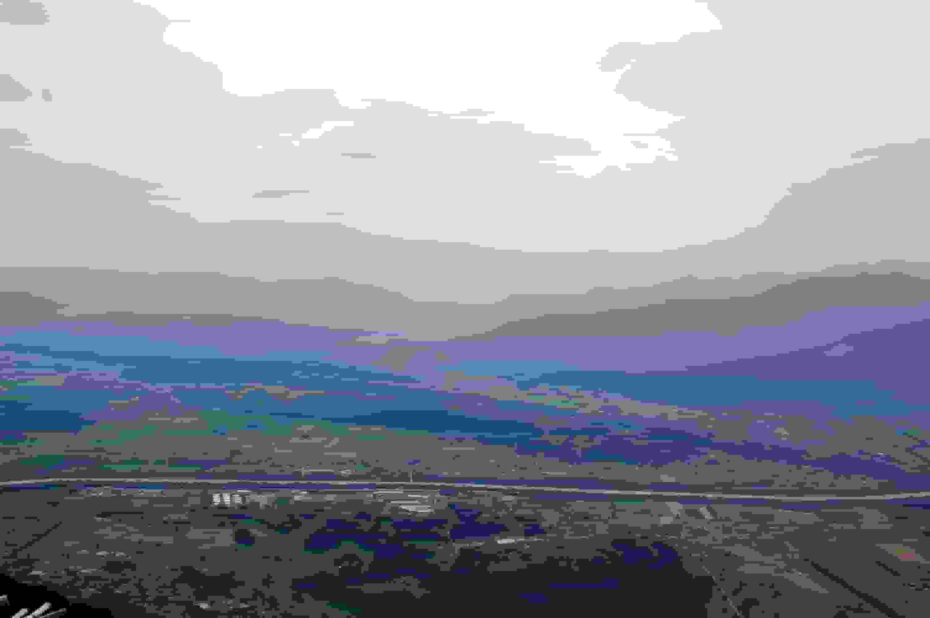 Rheintal in Richtung Vorarlberg, heute leider etwas dunstig