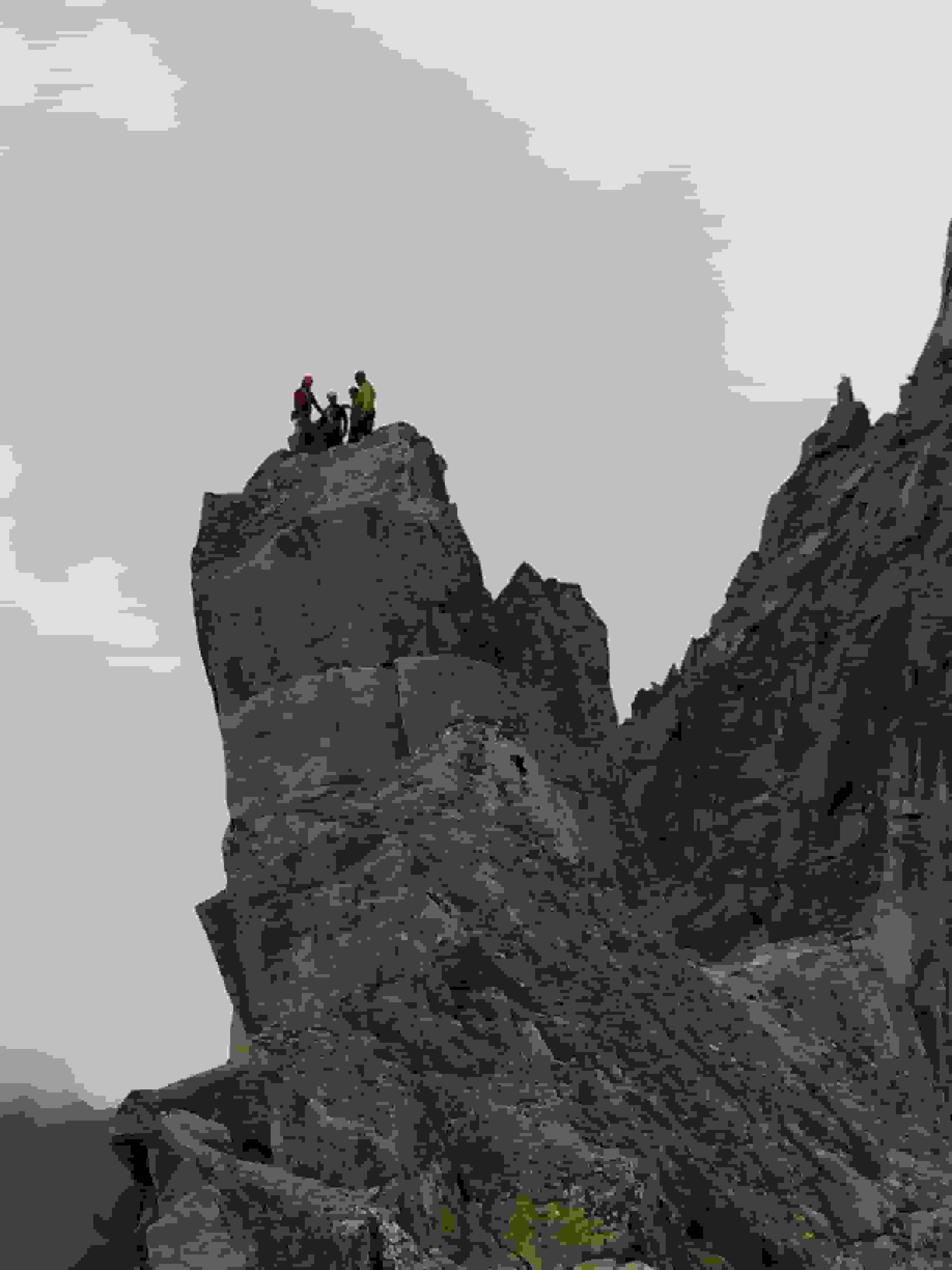 Ein Teil unserer Gruppe auf dem Kleinen Kamel