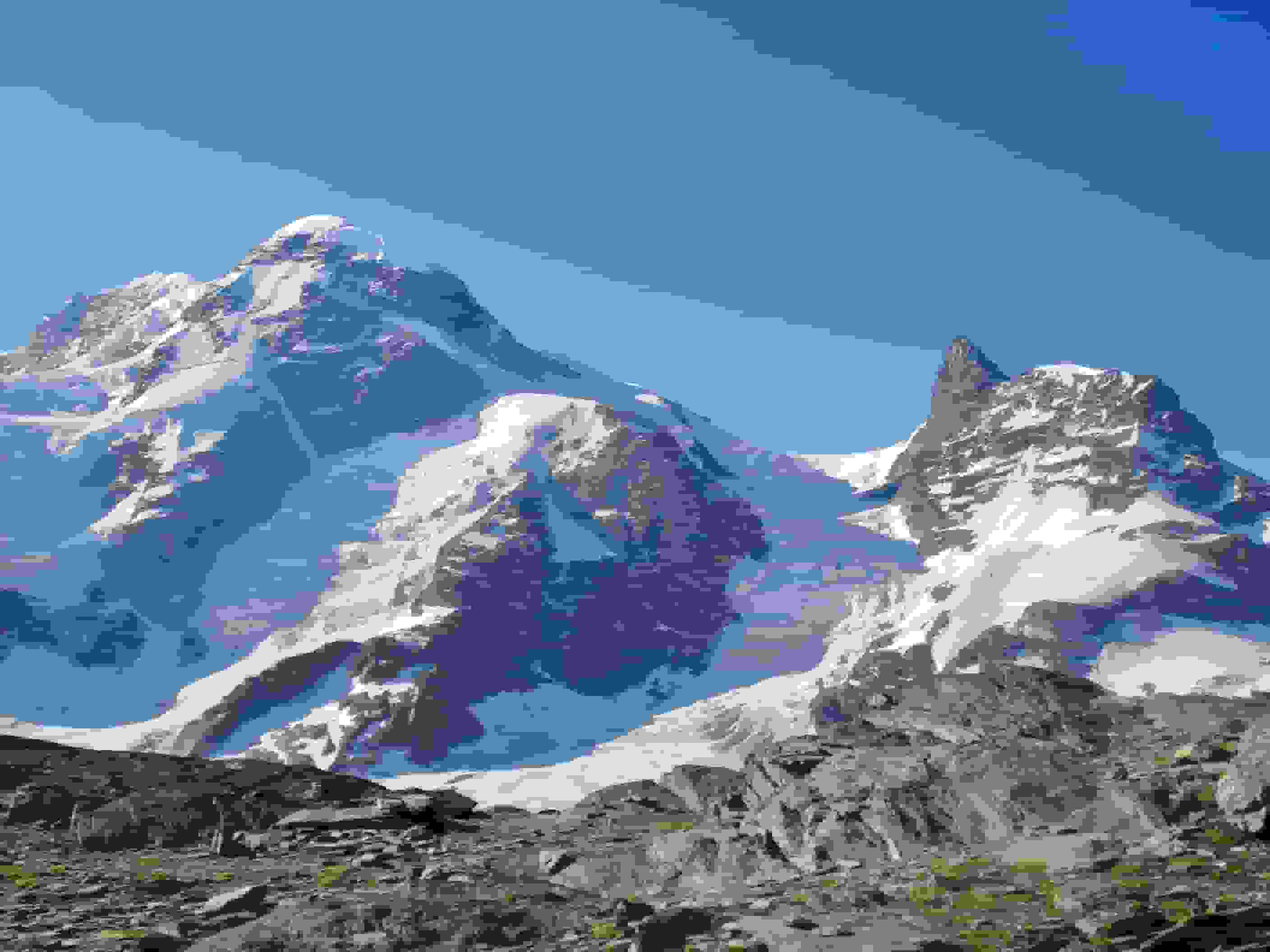 Blick zurück zum Breithorn