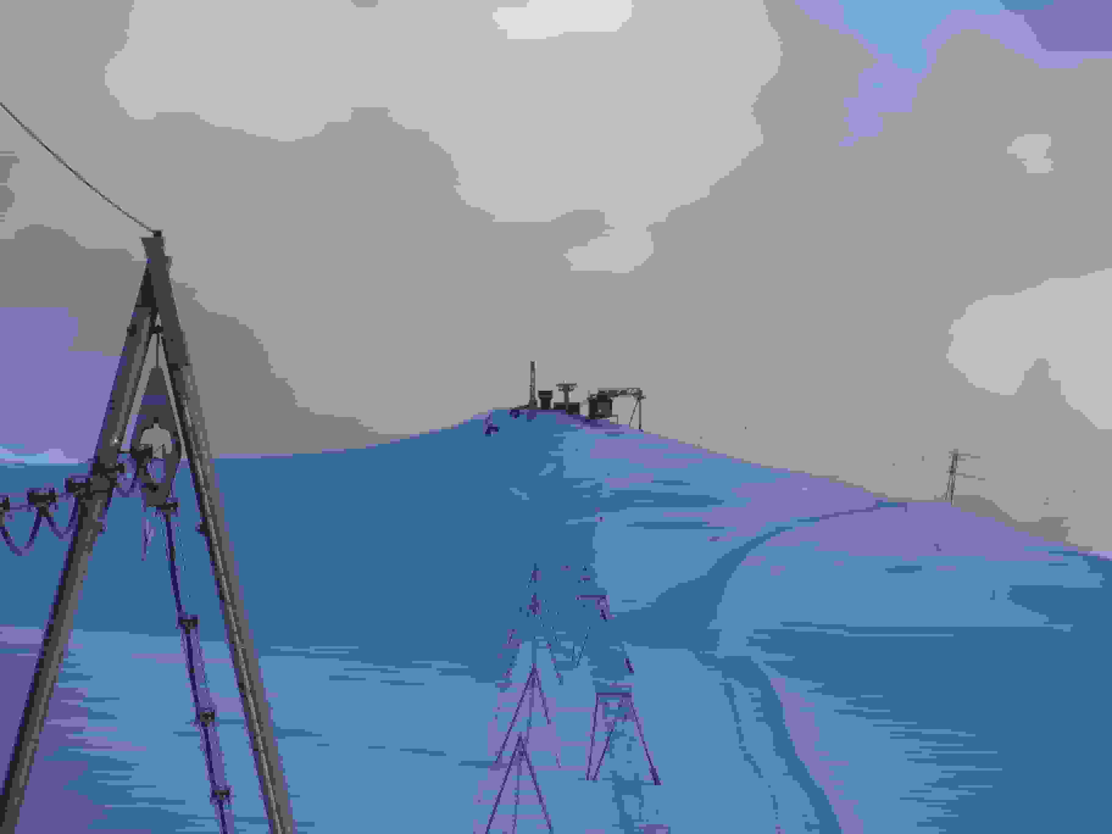 Ein Blick vom Klein Matterhorn zur Gobba di Rollin