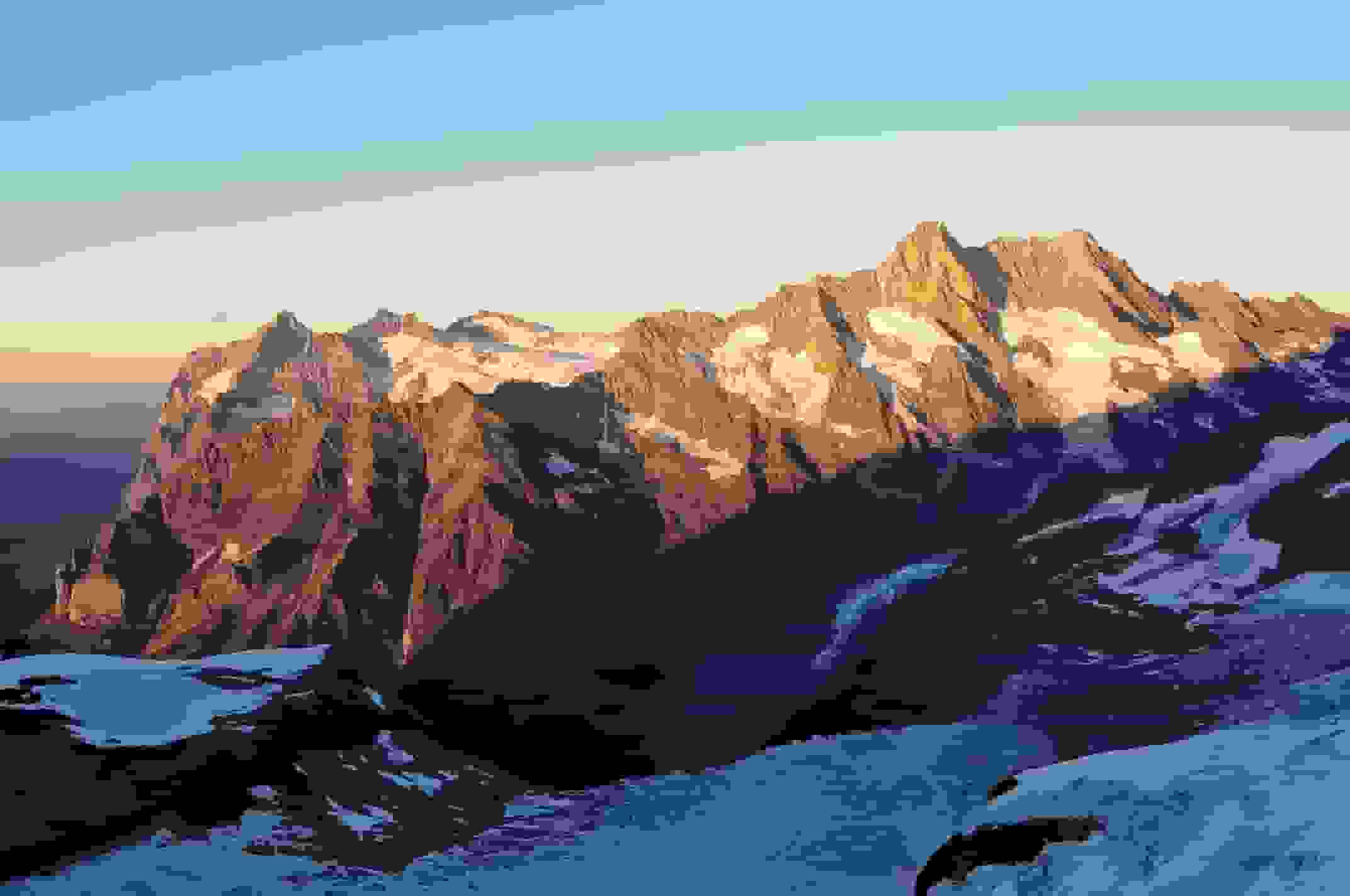 Schreckhorn im Abendlicht