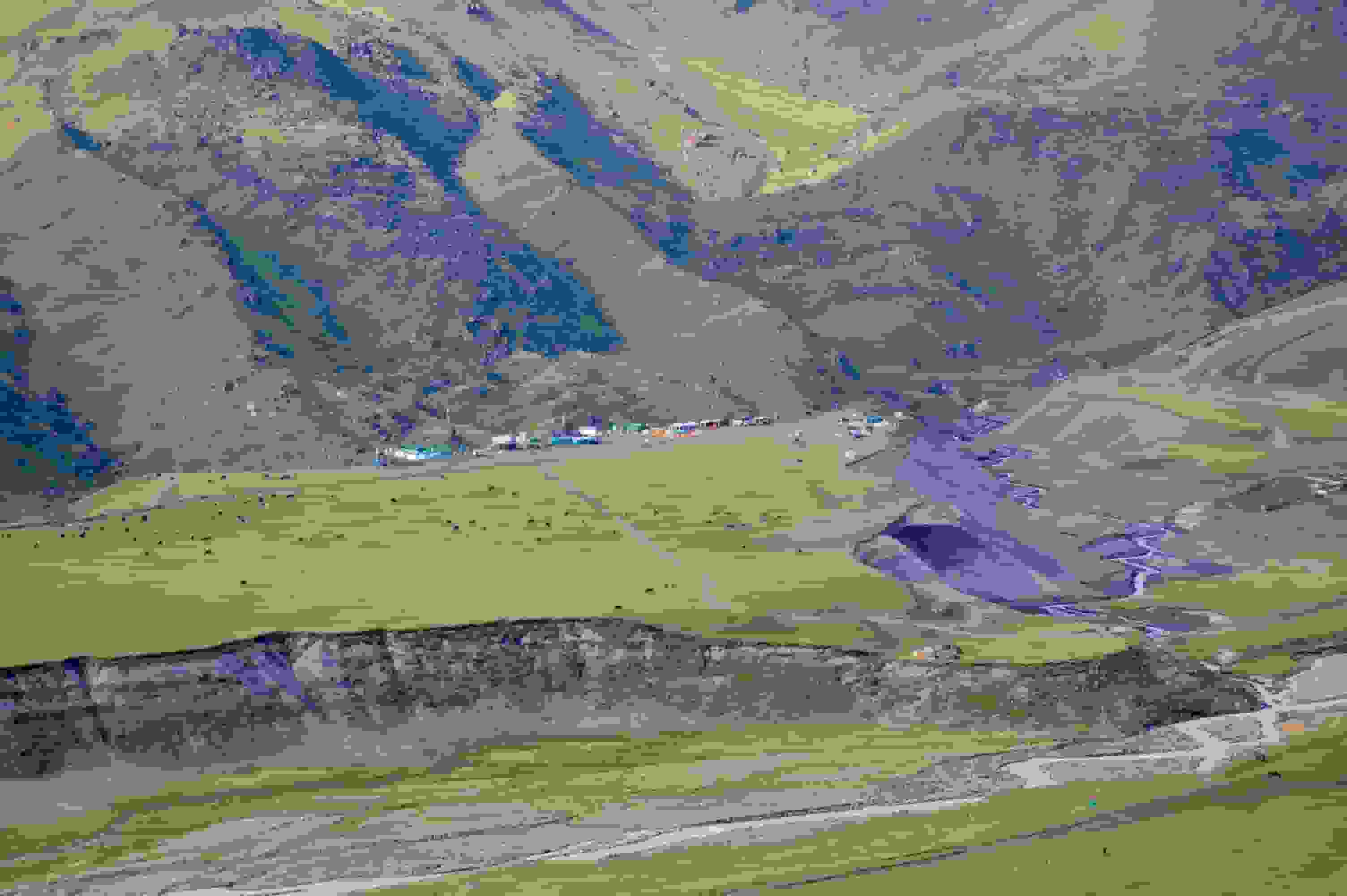 Blick auf das Base Camp