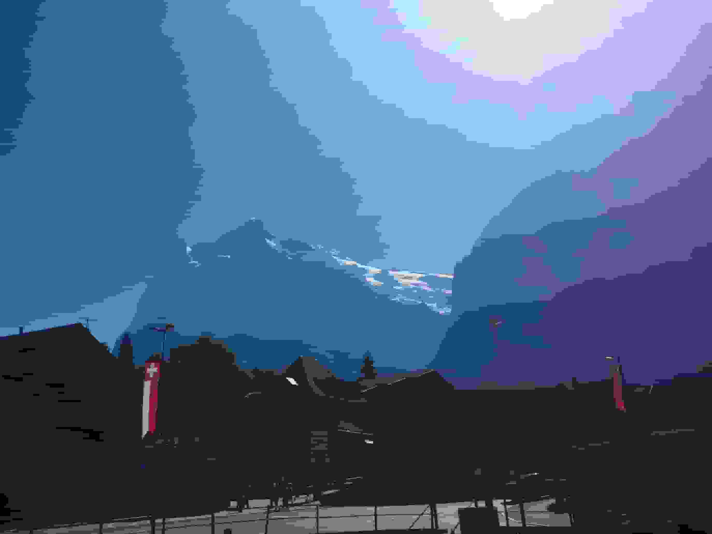 Wetterhorn von Grindelwald aus gesehen