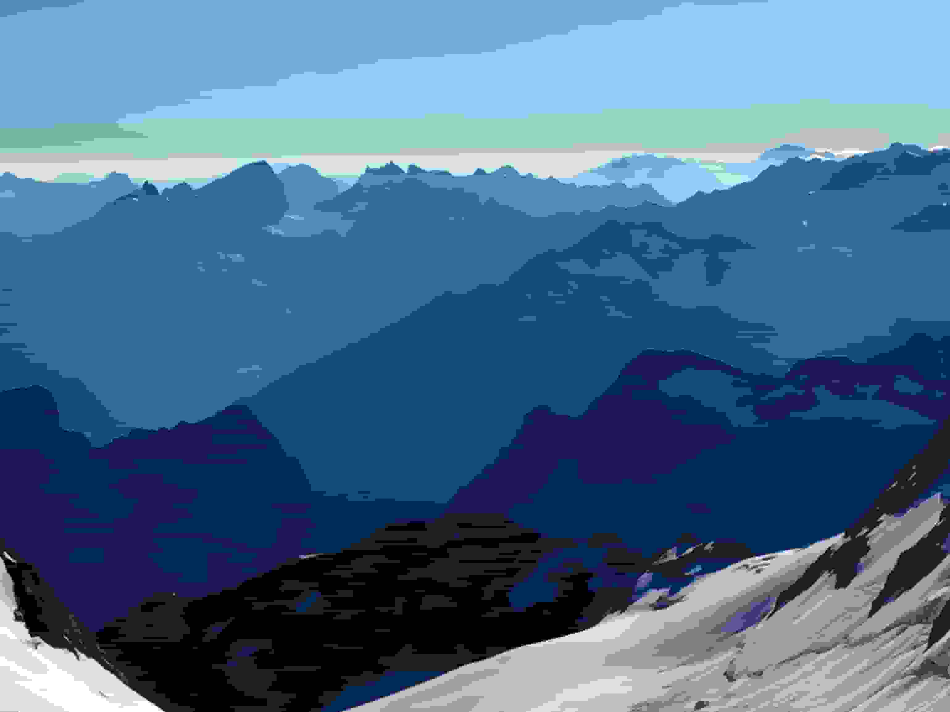 Aussicht vom Wettersattel nach Osten