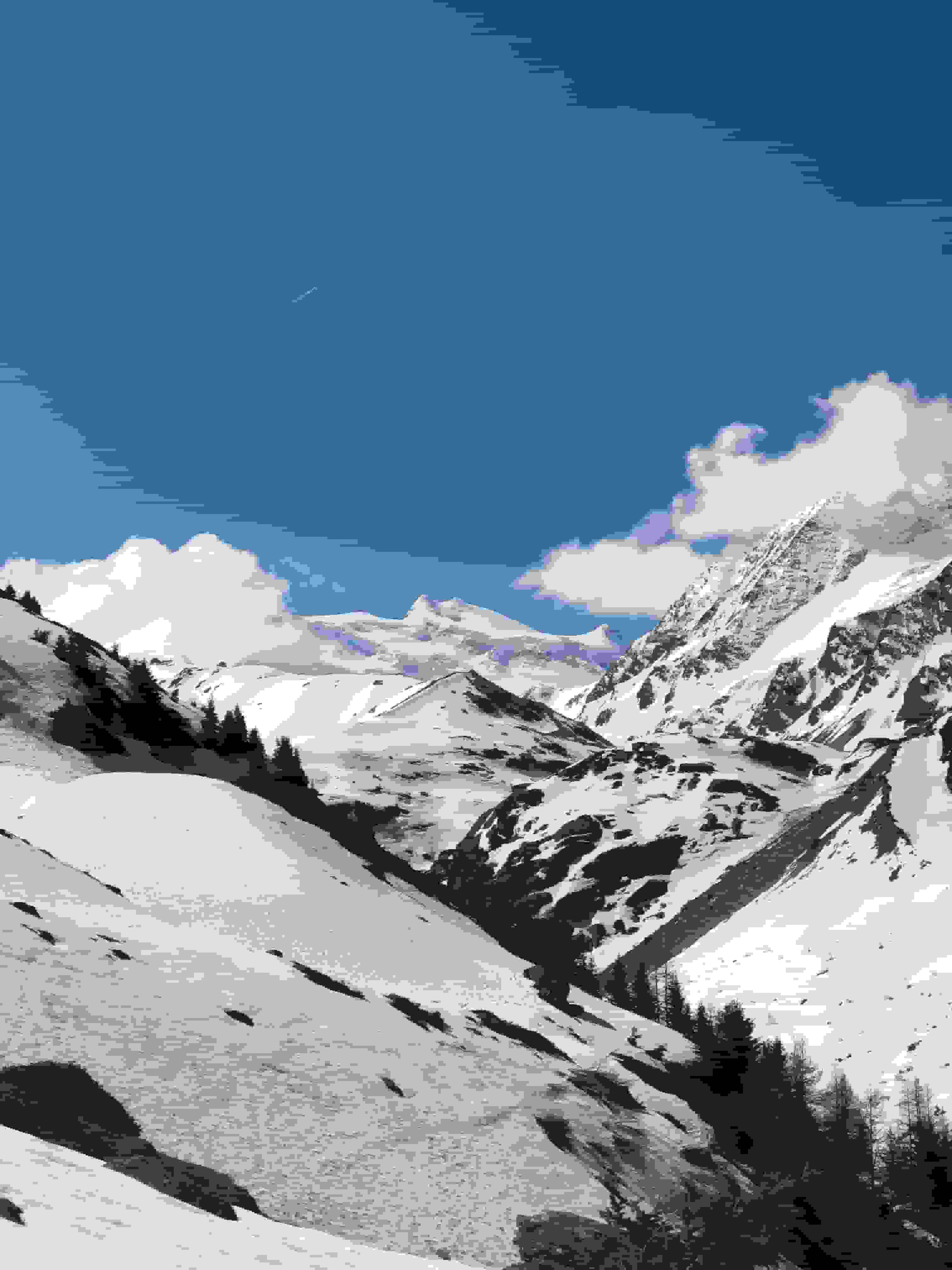 Der Grand Combin ist erstmals sichtbar