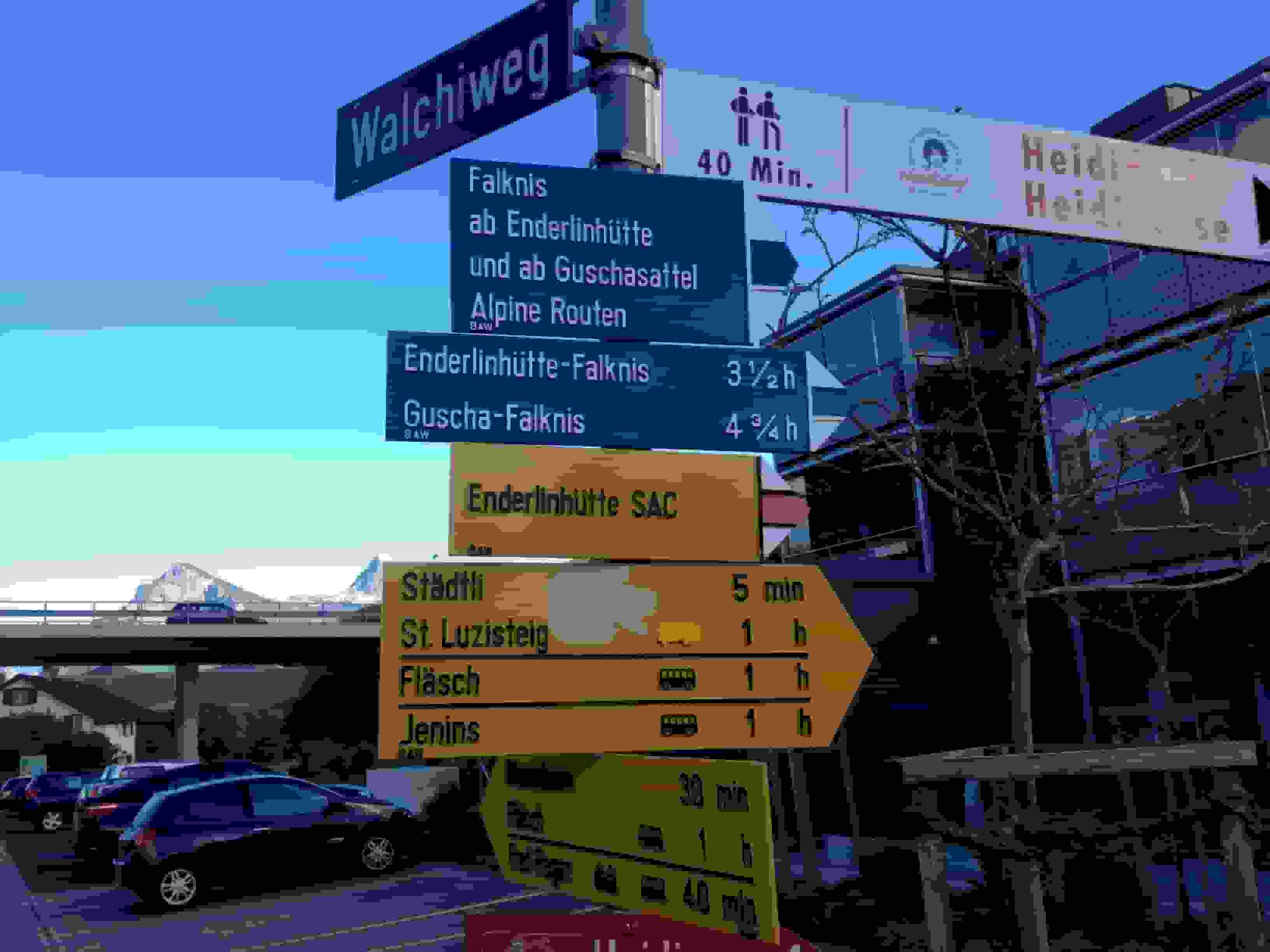 Zeitangaben in Maienfeld – etwas verwirrend