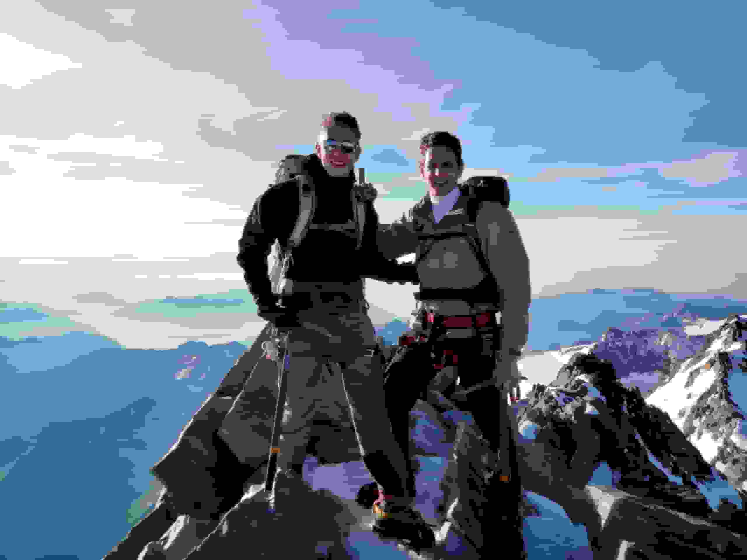 Gemeinsam auf dem Lagginhorn-Gipfel