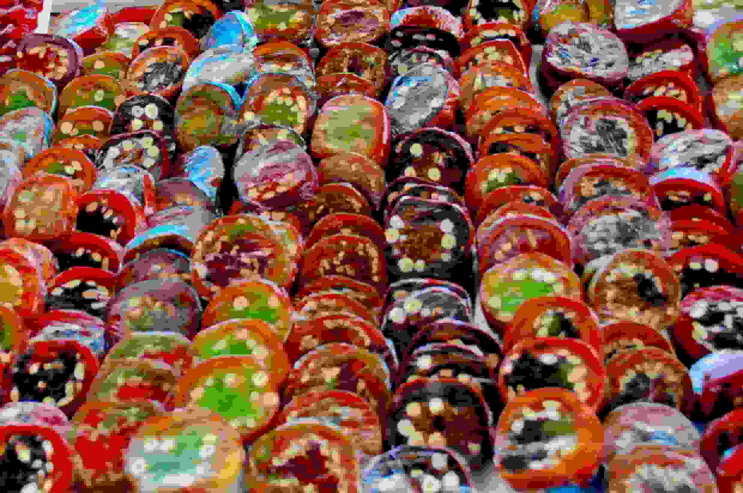 Süssigkeiten auf dem Markt von Kislovodsk