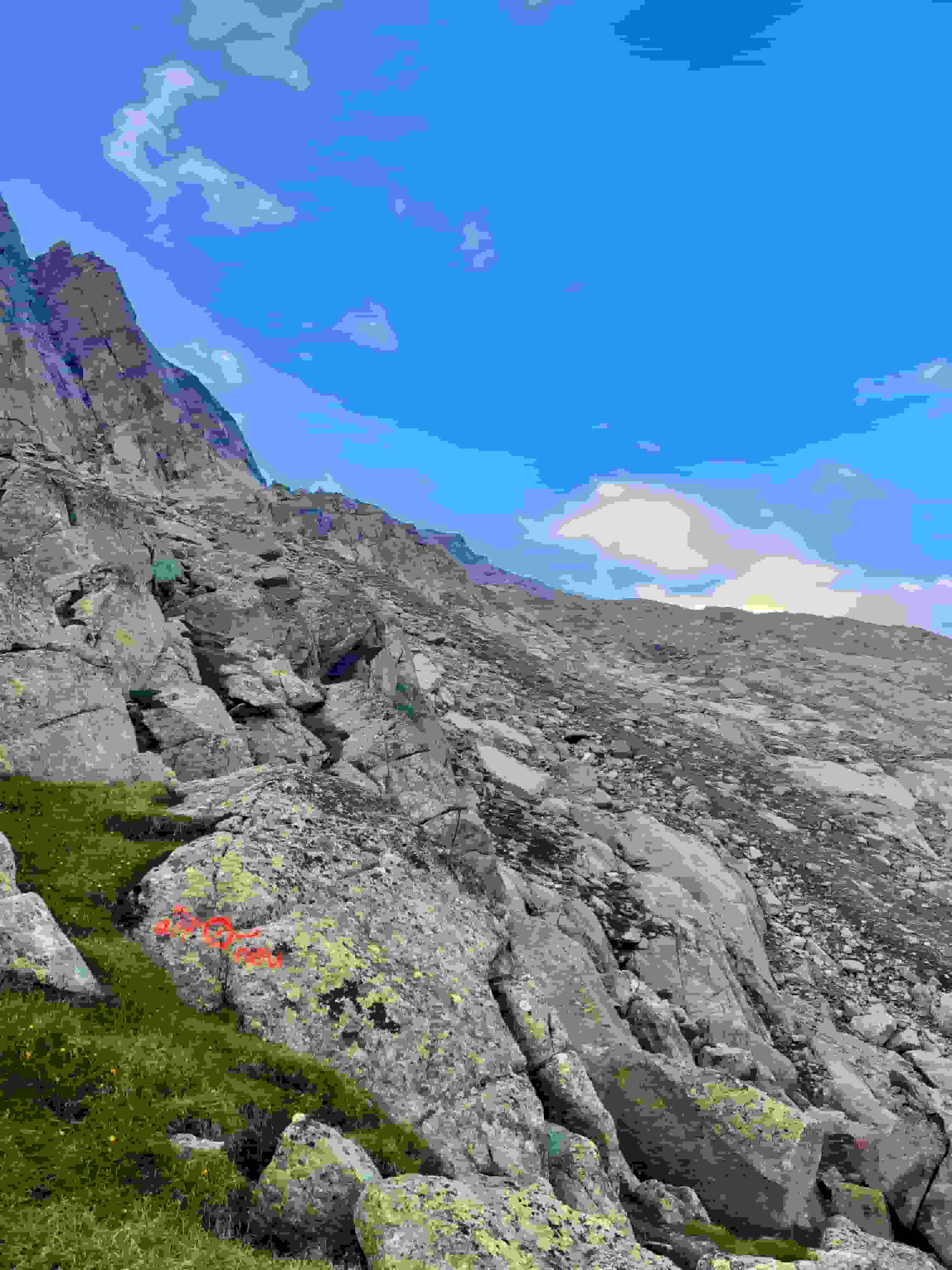 Hier trennen sich alter und neuer Gletscher-Zustieg