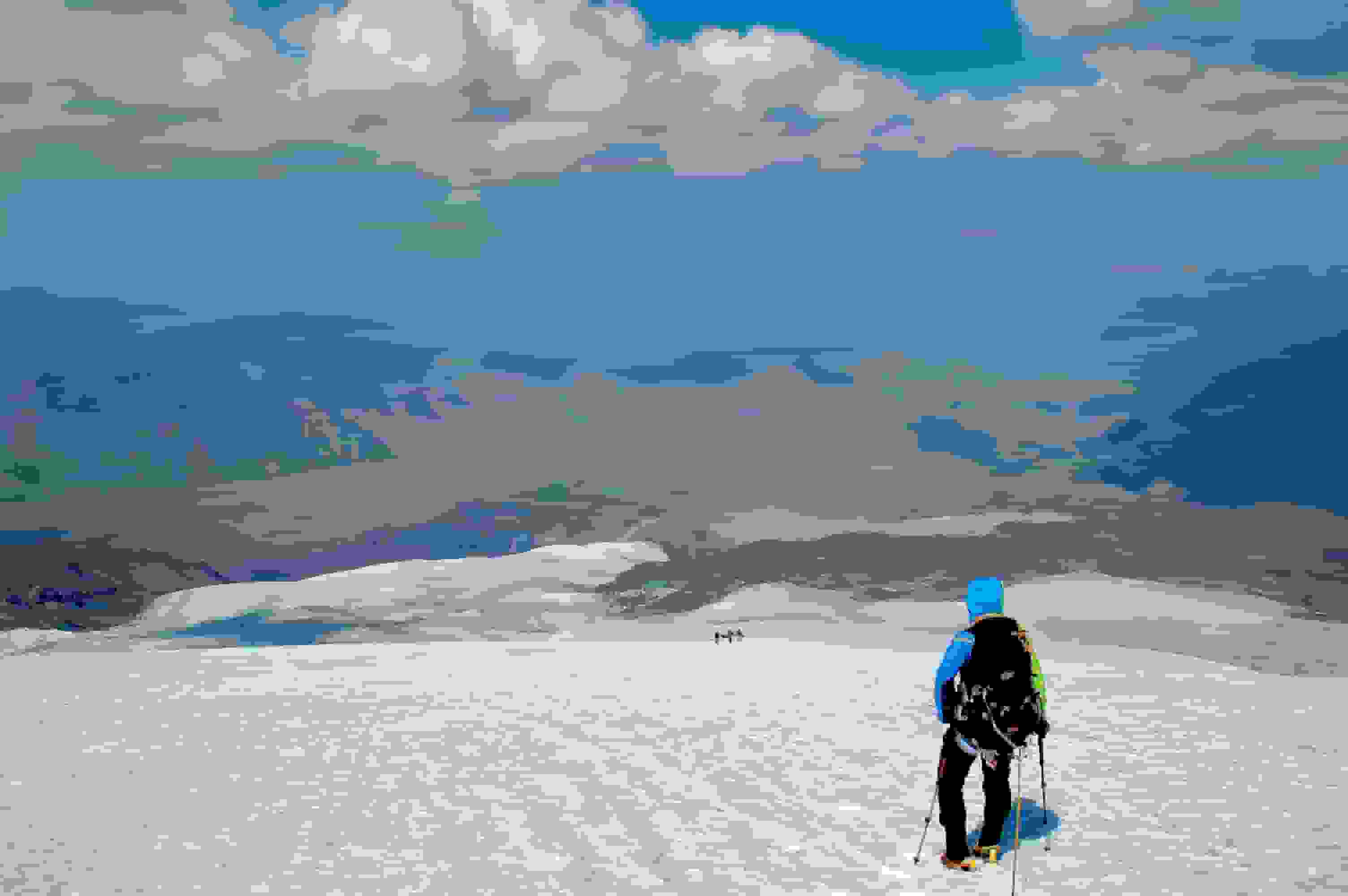 Das Ziel ist absehbar: Abstieg zum Hochlager