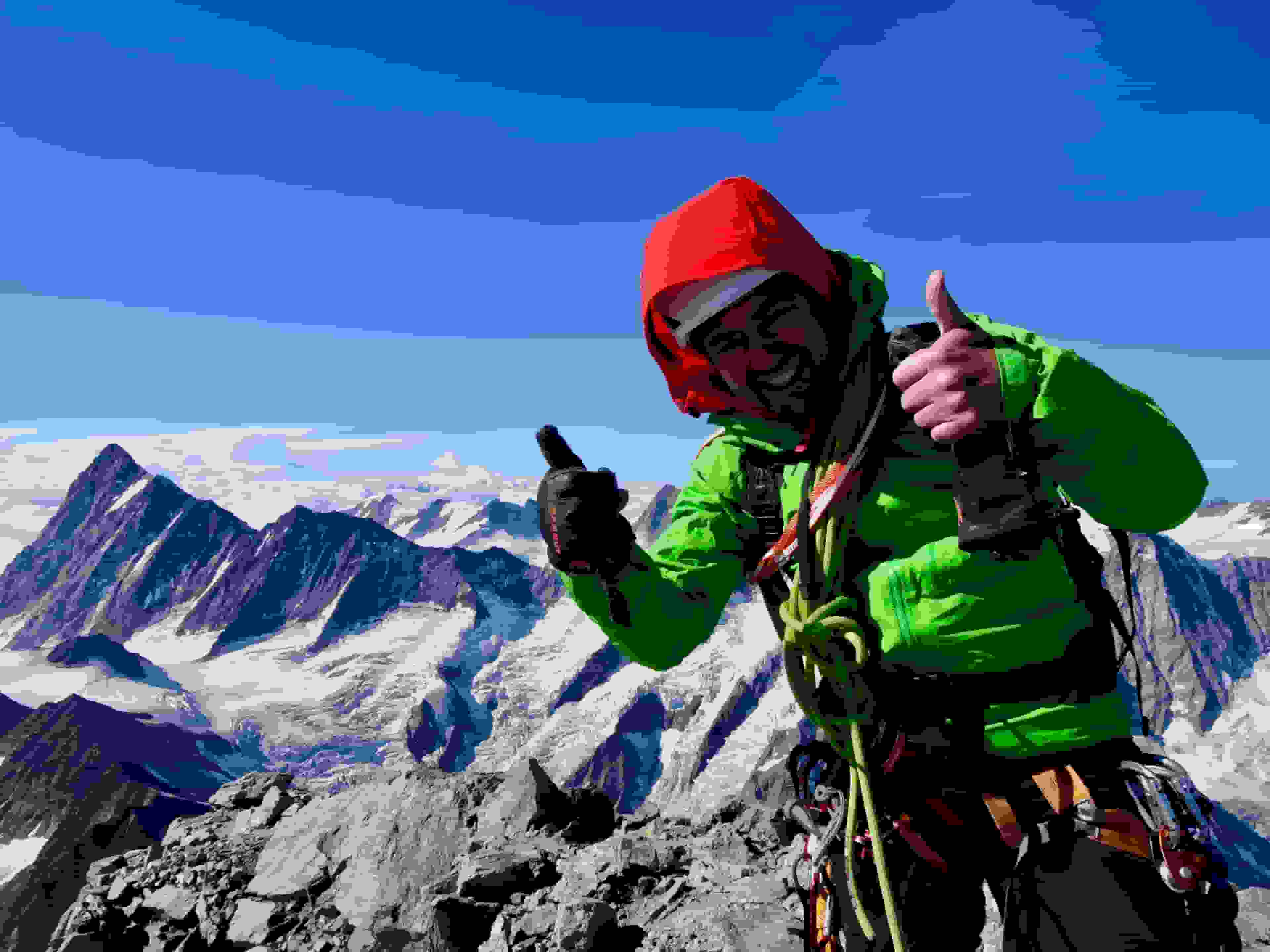Danny auf dem Schreckhorn