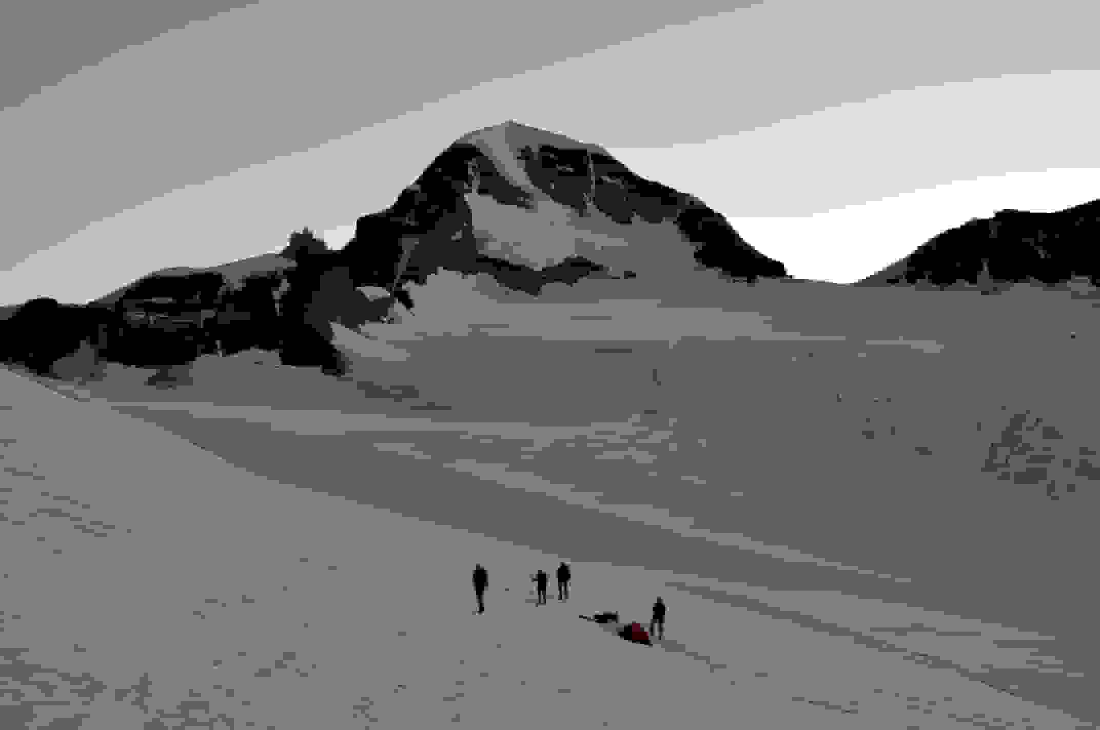 Beim Einstieg zum Rottalsporn