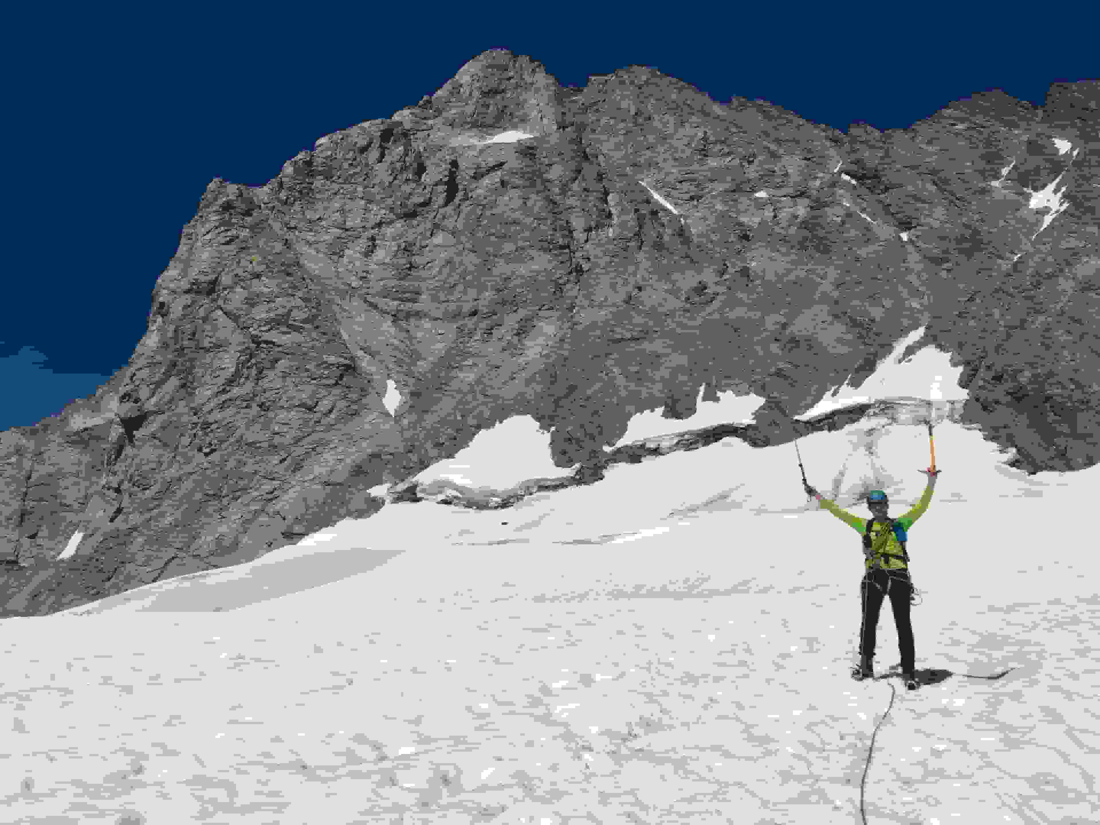 Überglücklich, oben gestanden zu sein. Aber auch glücklich, wieder unten zu sein! (Foto: Danny)