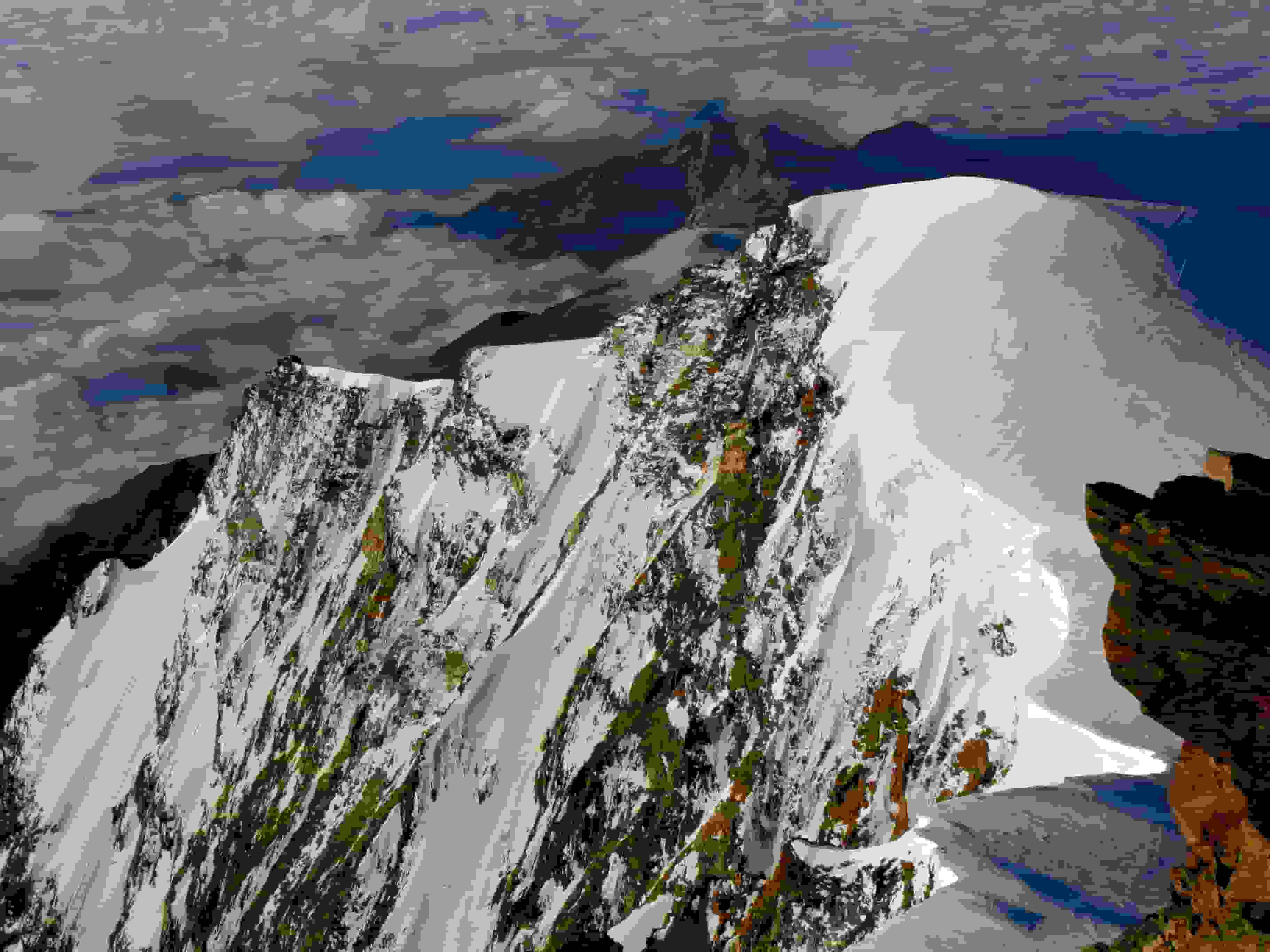 Blick in die Ostwand der Monte Rosa