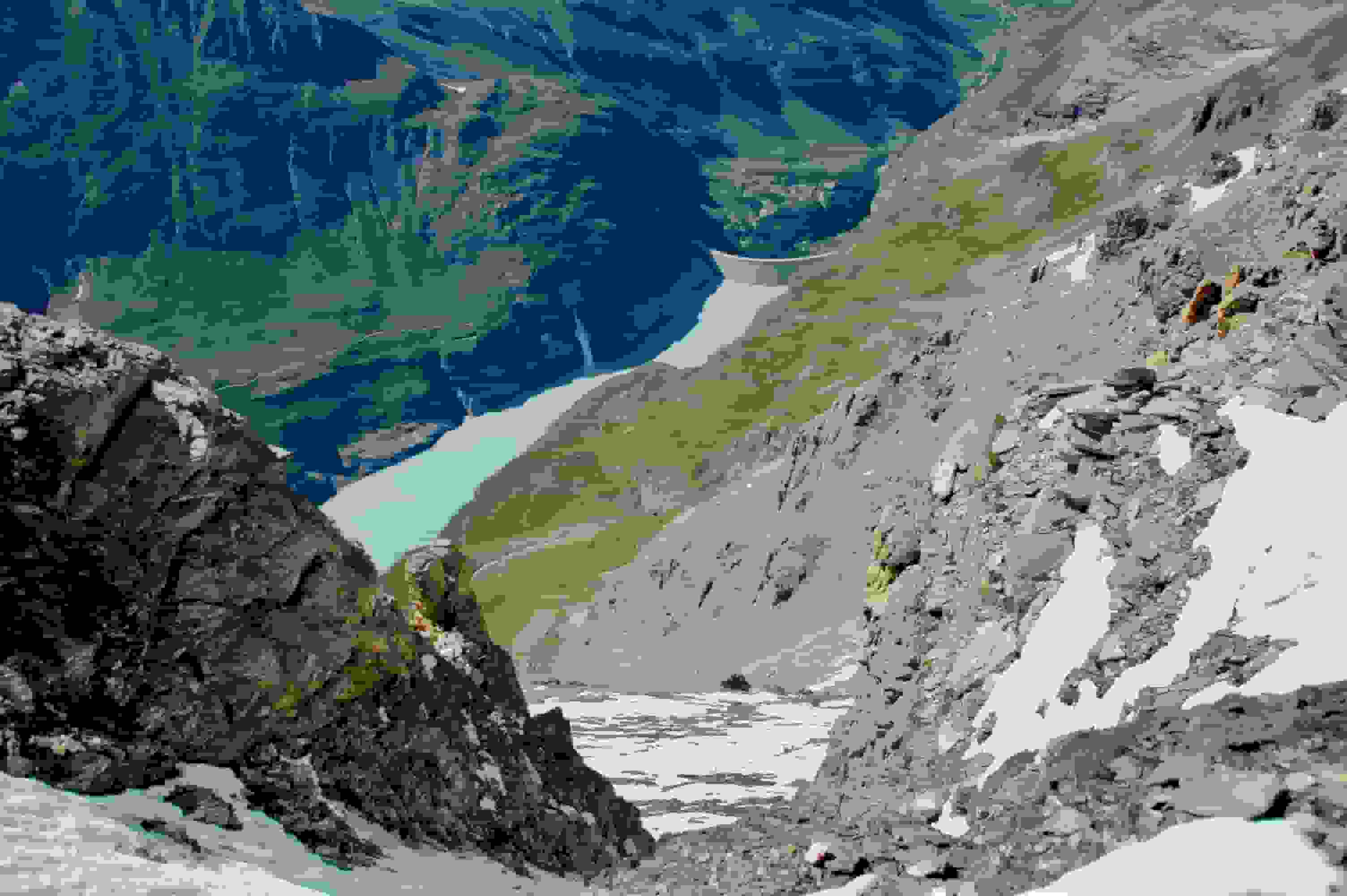 Über 1000 Meter weiter unten der Lac de Mauvoisin