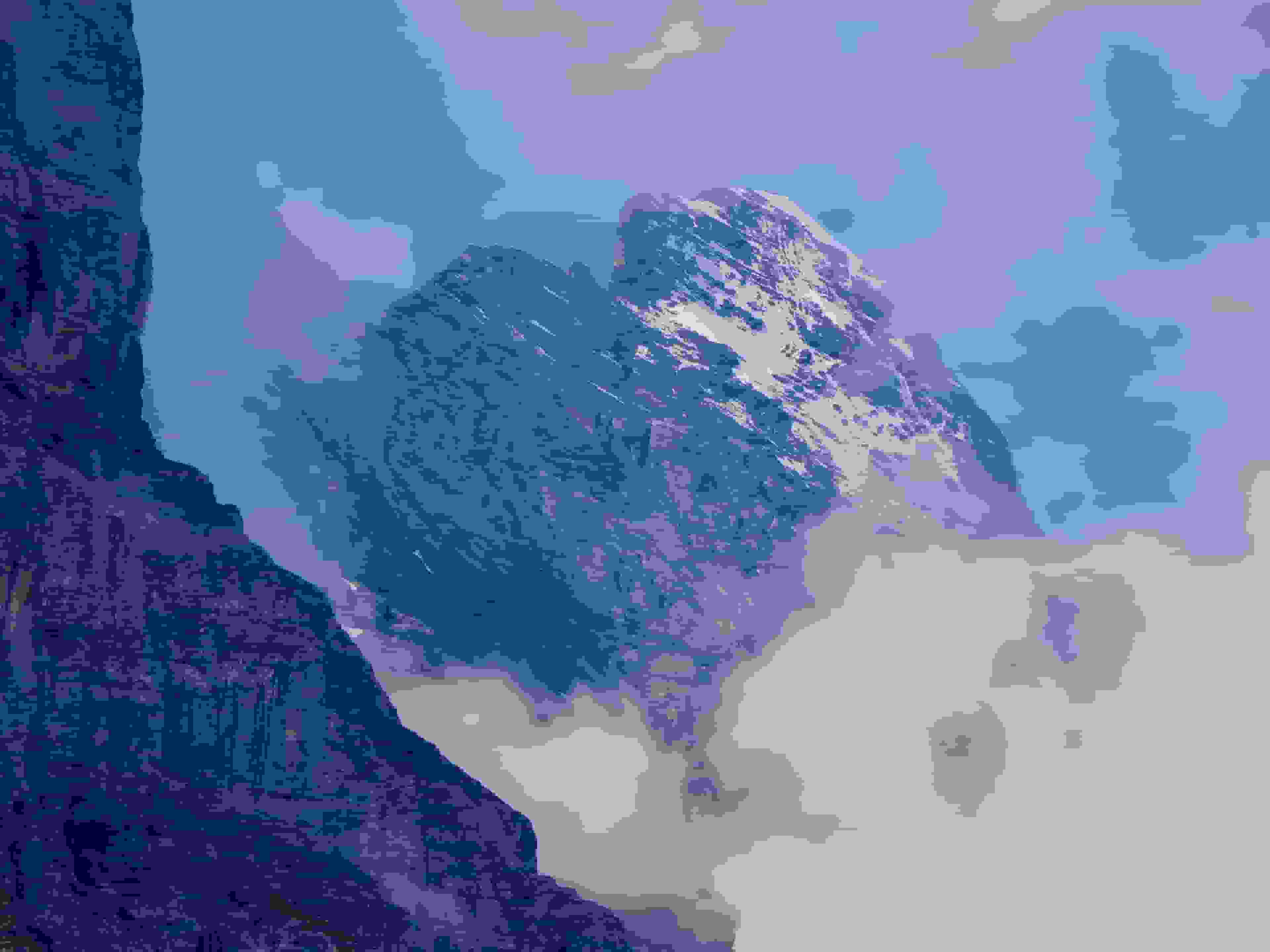 Blicke hoch zum Mittellegigrat am Eiger