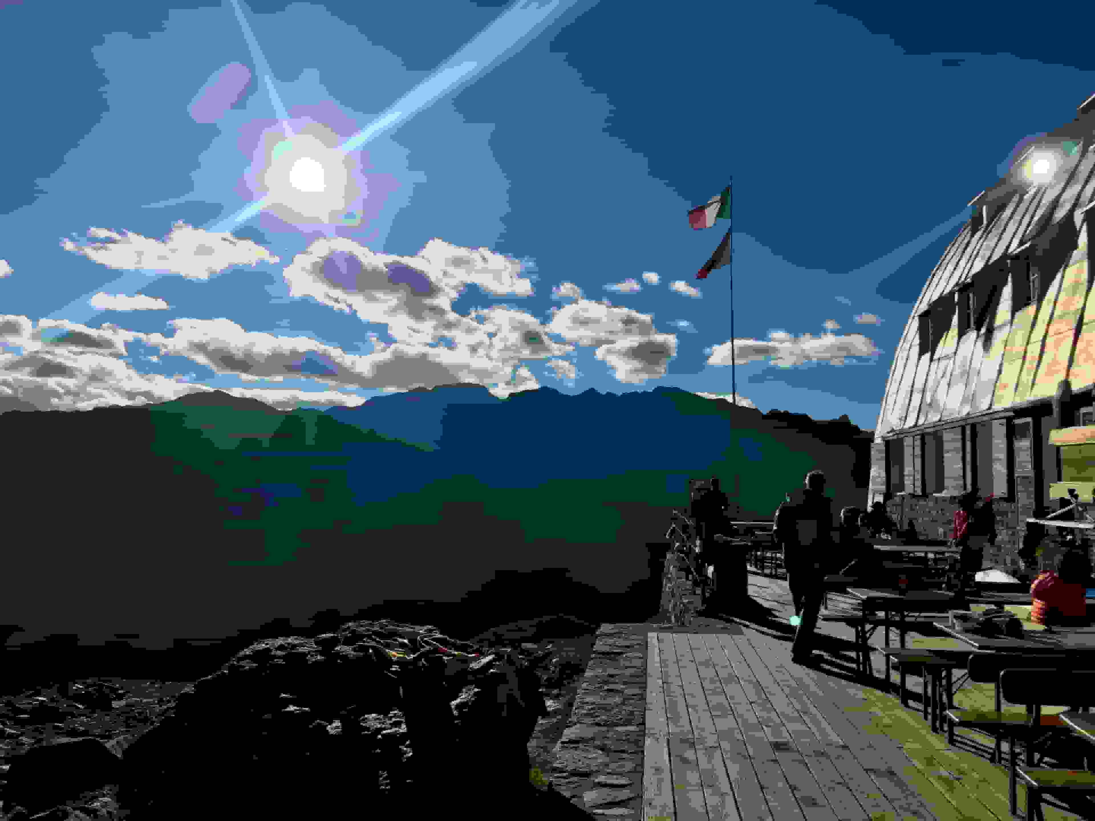 Abendstimmung auf der Hütte