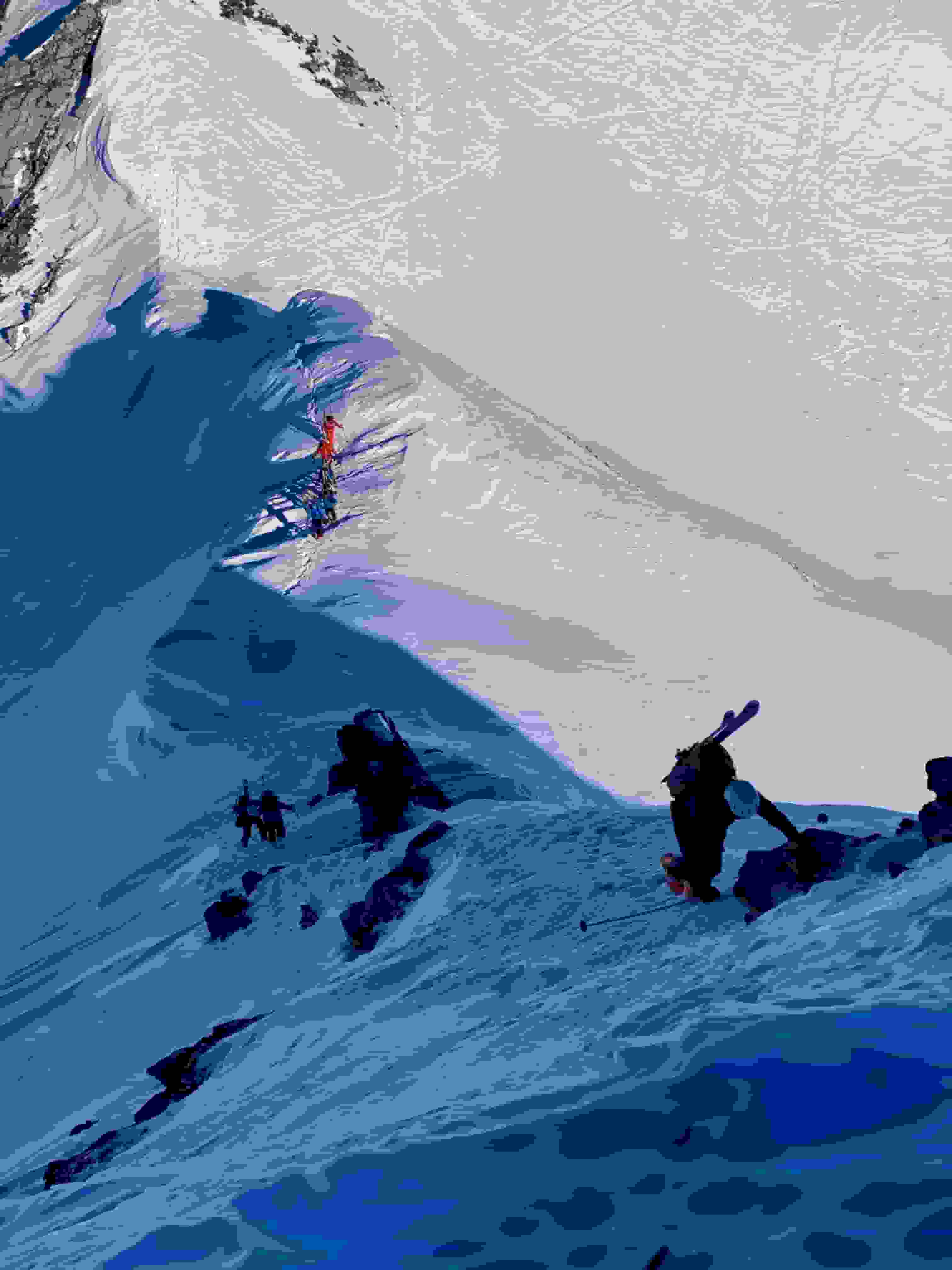 Tragestrecke auf der Route zum Rossbodenstock